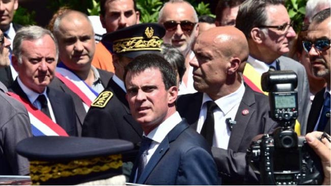 نخست‌وزیر فرانسه در نیس هو شد 